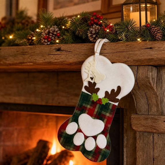 Aurorax Christmas Stockings for Dogs for Cats,Dog Christmas Stocking ...