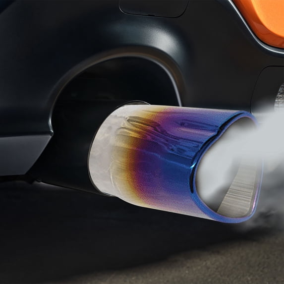 Aurorax Exhaust Pipe Muffler Tailpipe,Car Exhaust Tailpipe Modification Metal 63mm Auto Exhaust Accessories for Vehicle