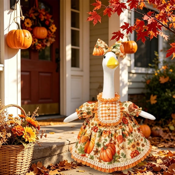 Aurorax Fall Goose Outfits for Porch Goose,Thanksgiving Porch Goose Outfit for 19 inch 23 inch
