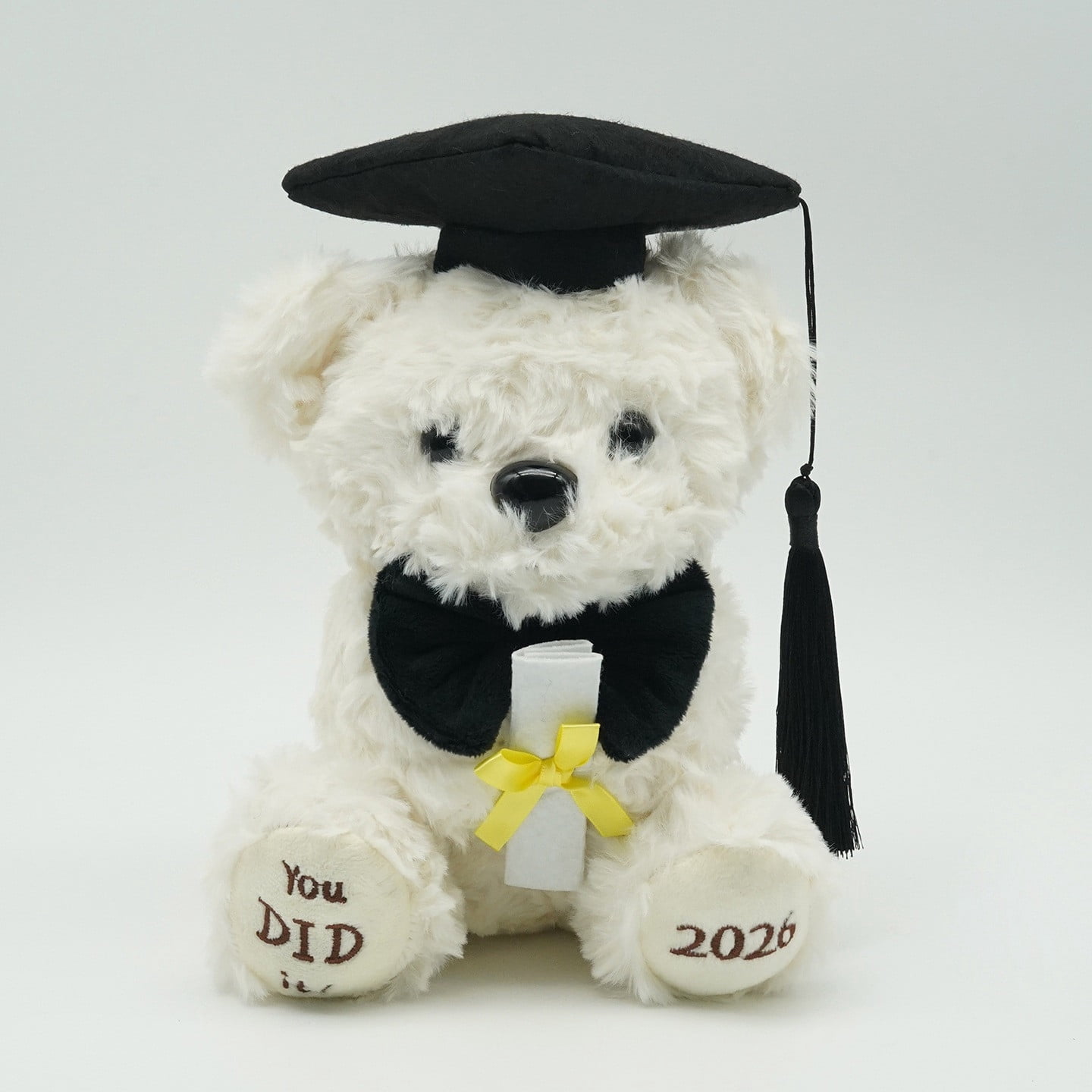 Aurorax Graduation Bear Graduation Plush 2026 Doctoral Cap You Did It Soft Stuffed Graduation Party Decorations