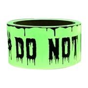 Aurorax Halloween Decorations Outdoor,Halloween Warning Tape Decor Glow in the Dark Fluorescent Fall Decorations for Home Outdoor Green