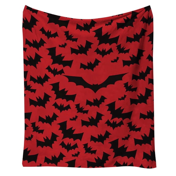 Aurorax Halloween Throw Blanket for Couch,Orange and Black Blanket Soft Small Throw Blanket 30x40 in Throw Blankets for Beds Office Fall Watching TV