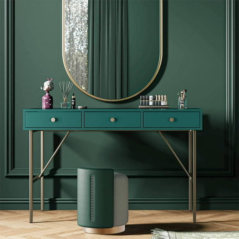 Aurorome Vanity Desk with 3 Drawers 47.2 inch Makeup Desk for
