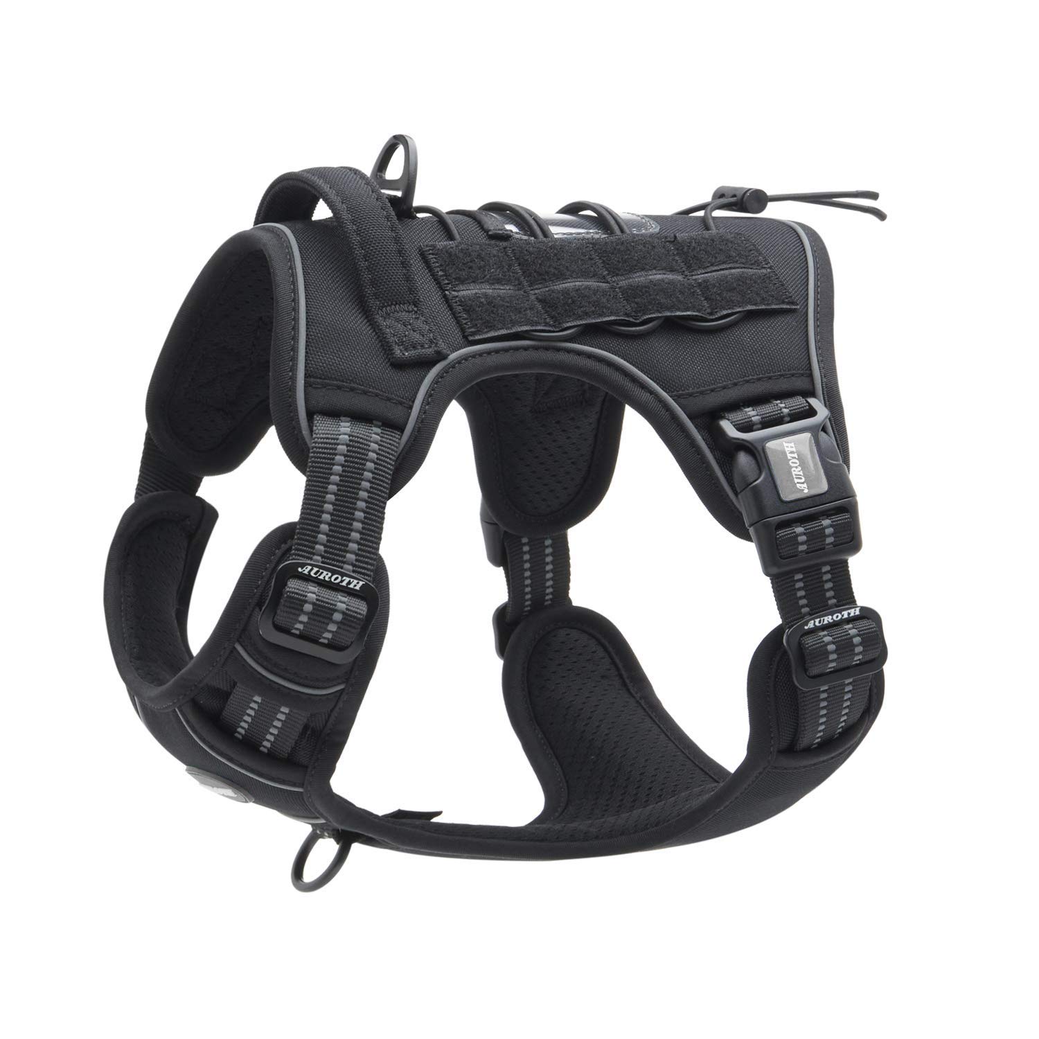 Dean & Tyler Leather Dog Harness The Boss Brown Large Adjustable for Big Breeds