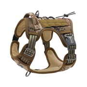 Auroth No Choke Front Harness Dog No Pull, Service Vest Harness for Large Dogs, Reflective Soft Padded Dog Vest Harness with Easy Control Handle, Adjustable Eas