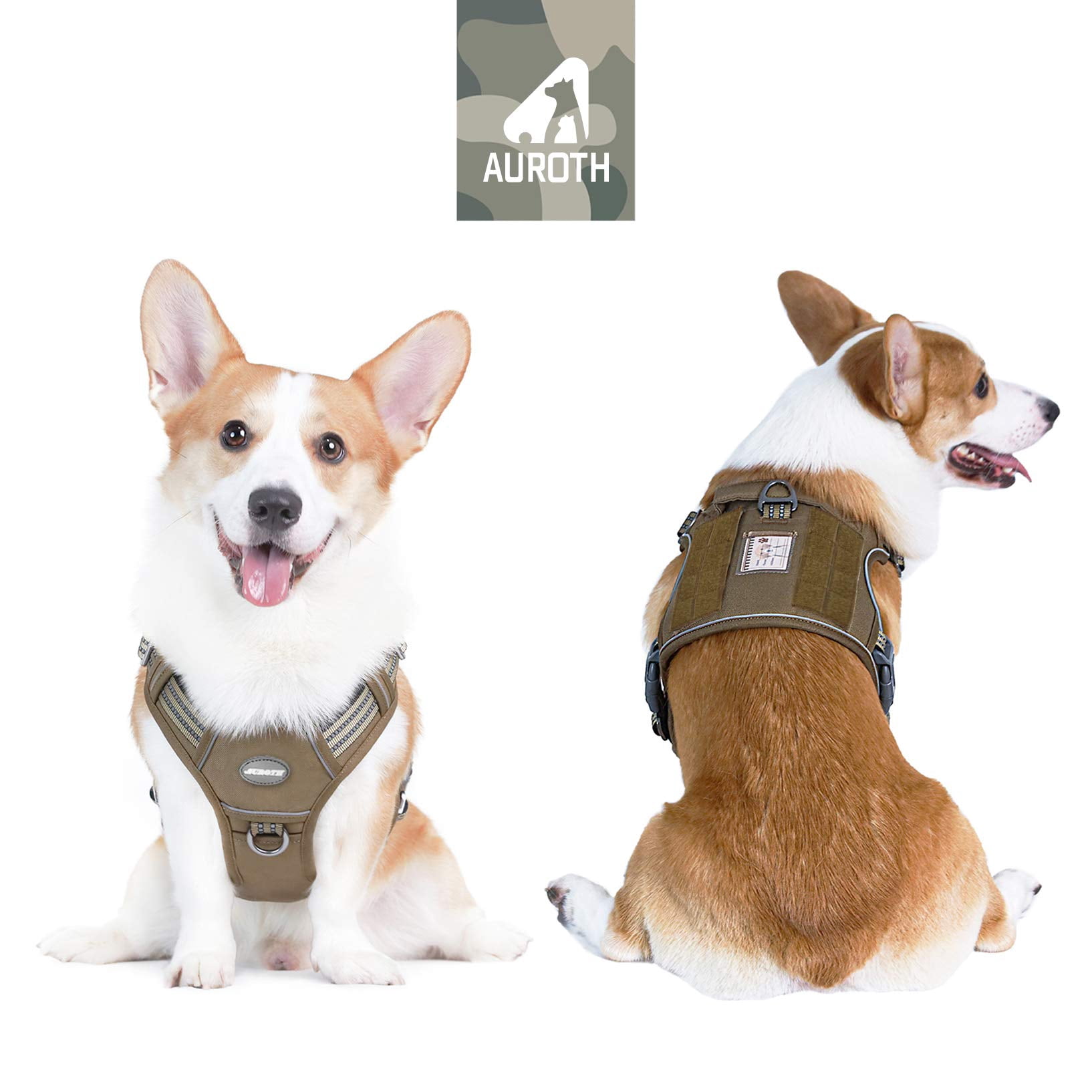 Auroth No Pull Dog Harness for Medium dogs, Reflective Breathable