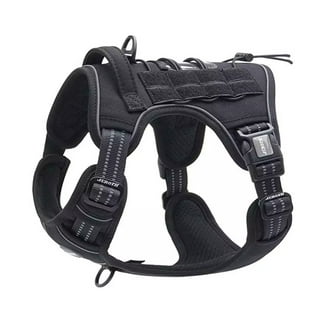 No-pull Military Tactical Dog Harness and Leash MOLLE Vest German Shepherd  M-XL