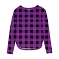 thumbnail image 1 of Auroural 3T Girls Clothes 3T Girls Shirts Long Sleeve Long Sleeve Printing Shirts Kids Hem Side Slit Soft Tunic T-Shirts 3-12 Years Purple, 1 of 6