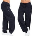 thumbnail image 1 of Auroural Black And Friday Deals Clearance Womens Pants Clearance Womens Winter Wide Leg Yoga Sports Loose Casual Long Pants Trousers, 1 of 7