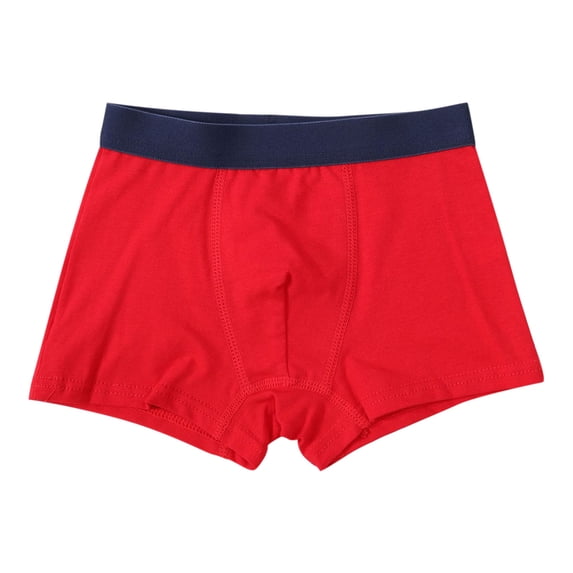 Auroural Boys Boxer Briefs Cotton Boys Underwear Size 8 Children'S Mid Waist Flat Angle Casual Solid Color Four Cornered Briefs for Kids Kids Breathable Underwear