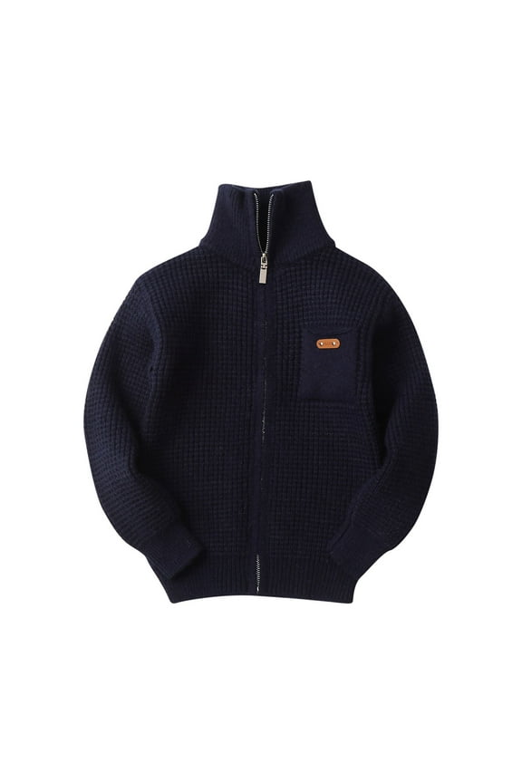 Boys Clothes Size 8 Wintertime Boys And Girls Streak Sheep Wool Hooded Zipper Sweater