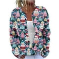 thumbnail image 1 of Auroural Cardigan Sweaters for Women Plus Size Women's Casual Christmas Printed Knitted Cardigan Button Up Jacket Coat, 1 of 5