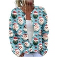 thumbnail image 1 of Auroural Cardigan Sweaters for Women Trendy Women's Casual Christmas Printed Knitted Cardigan Button Up Jacket Coat, 1 of 5