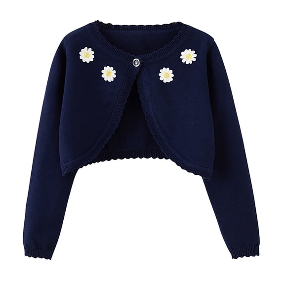 Auroural Cardigans for Girls Size 10-12 Toddler Kids Girls Fashion Cute Color Long Sleeved Thin Style Button Cardigan Coat