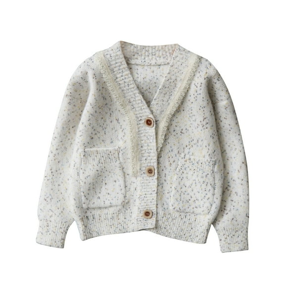 Auroural Cardigans for Girls Size 10-12 Wintertime Boys And Girls Streak Sheep Wool Hooded Zipper Sweater