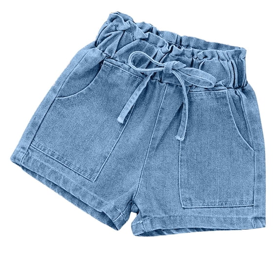 Auroural Denim Shorts Toddler Girls Toddler Girls Clothes 4T-5T Summer Jean Shorts Girls Denim Shorts Summer Korean Shorts Wearing Trendy Shorts Thin and Versatile Shorts
