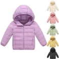 thumbnail image 1 of Auroural Girls Winter Jackets 10-12 Girls' Fall and Winter Down and Jackets Short Styles Medium and Large Children's Hooded Warm Jackets 2-13 Year, 1 of 9