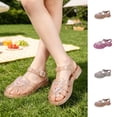 thumbnail image 1 of Auroural Girls Jelly Sandals Flat Breathable Waterproof Fisherman Gladiator Shoes for Girl Closed Toe Beach Flat-Sandals for Toddler Little Kid Big Kids Girls' Beach Sandals. （3-10 Years）, 1 of 9