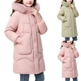 thumbnail image 1 of Auroural Girls Winter Coat Size 10 Girls Jacket Girls Long Hooded Puffer Coat Warm Winter Outerwear 5-15 Year, 1 of 9