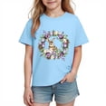 thumbnail image 1 of Auroural Girls Short Sleeve Shirts Size 10-12 Boys Girls Easter Shirts Tshirt Short Sleeve Top Funny Graphic Tshirts 3-14 Years, 1 of 8