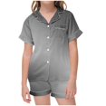 thumbnail image 1 of Auroural Kids Pajamas Sets 3T Girls Button Front Pajama Top & Shorts Set, 2-Piece, Sizes 2-14 & Plus, 1 of 6
