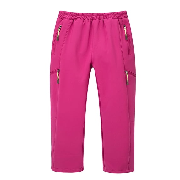 Auroural Kids Ski Pants Boys Ski Pants Size 14/16 Boys Girls Fashion Solid Color Keep Warm Windproof Water Proof Outdoor Hiking Ski Pants