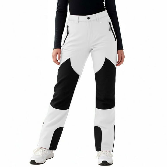 Auroural Kids Ski Pants Boys Ski Pants Size 6 Girls Ski Pants Kid's Colorblocked Pocket Fleece Ski Pants Pants Fashion Boys and Girls Ski Pants