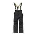 thumbnail image 1 of Auroural Kids Ski Pants Boys Ski Pants Size 7 Girls Ski Pants Children's Thick and Warm Winter Solid Color Boys and Girls' Pants Equipment Strap Pants Single/Double Board Skiing Clothes Sports Pants, 1 of 2