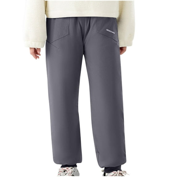 Auroural Kids Ski Pants Boys Ski Pants Size 8-10 Girls Ski Pants Children's Solid Color Outdoor Versatile Sanitary Pants Bellbottom Pants Casual Pants Fashion