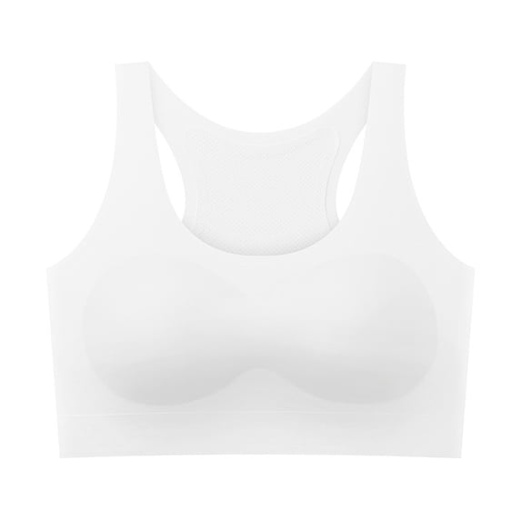 Auroural Girls Bras 10-12 Years Old Racerback Middle Aged Girls' Sports Shockproof Comfortable Breathable Underwear No Steel Ring Thin with Built-In Chest Cushion Underwear
