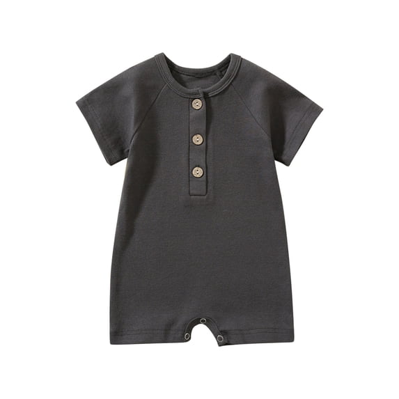 Auroural 3-6 Month Boy Clothes Toddler Baby Boys Boys Short Sleeve Solid Color T-Shirt Jumpsuit Romper