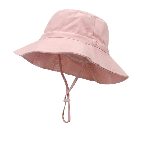 Auroural Toddler Sun Protection Bucket Hats for Boys Girls Wide Brim Beach Hat Kids Bucket Hat Age 0-6 Years ToddlerSummer Sun Protection Fashion Solid Color Sun-Hat Cute Sunscreen Hat Cap