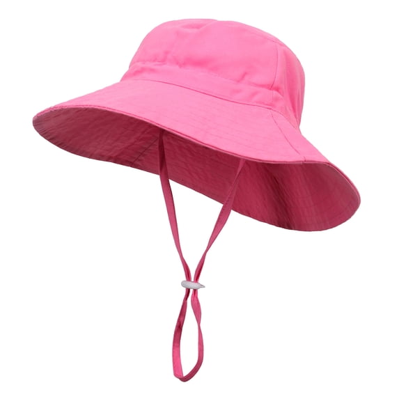 Auroural Toddler Sun Hat Upf 50+ Sun Bucket Hats for Girls Wide Brim Beach Hat Kids Bucket Hat Age 0-6 Years ToddlerSummer Sun Protection Fashion Solid Color Sun-Hat Cute Sunscreen Hat Cap