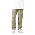 thumbnail image 1 of Auroural Toddler Boy Pants 6T Children's Summer Solid Color Outdoor Leisure Sports Elastic Waistband Pocket Mosquito Proof Pants Casual Work Pants For Kids, 1 of 7
