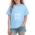 thumbnail image 1 of Auroural Toddler Girl Shirts 5T Under $ 5.00 Boys Girls Easter Shirts Rabbit Printed Tshirt Short Sleeve Top Funny Graphic Tshirts 3-14 Years, 1 of 8