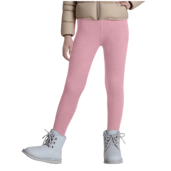 Auroural Toddler Girls Leggings 4T, 5T Solid Colors Children Long Length Pants Boys Solid Legging Pants Children Thin Pants Wearing Lantern Pants Leggings 4 Years Pink