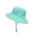 thumbnail image 1 of Auroural Toddler Sun Hat Sun Protection Bucket Hats for Boys Girls Wide Brim Beach Hat Kids Bucket Hat Age 0-6 Years Toddlers Summer Sun Protection Fashion Solid Color Sun-Hat Cute Sunscreen Hat Cap, 1 of 9