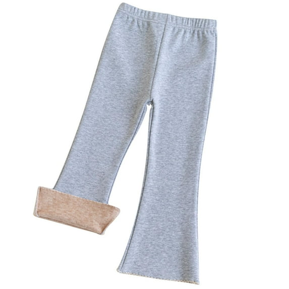 Auroural Winter Leggings for Girls 2T Child's Summer Printed Boys and Girls Baby Botton Long Pants Denim Cute Full Length Pants Overalls 110 Gray