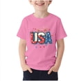 thumbnail image 1 of Auroural 4th of july shirts for boys Children's Independence Day Print Short Sleeve Printed T-shirt Round Neck Casual Versatile Kids, 1 of 5