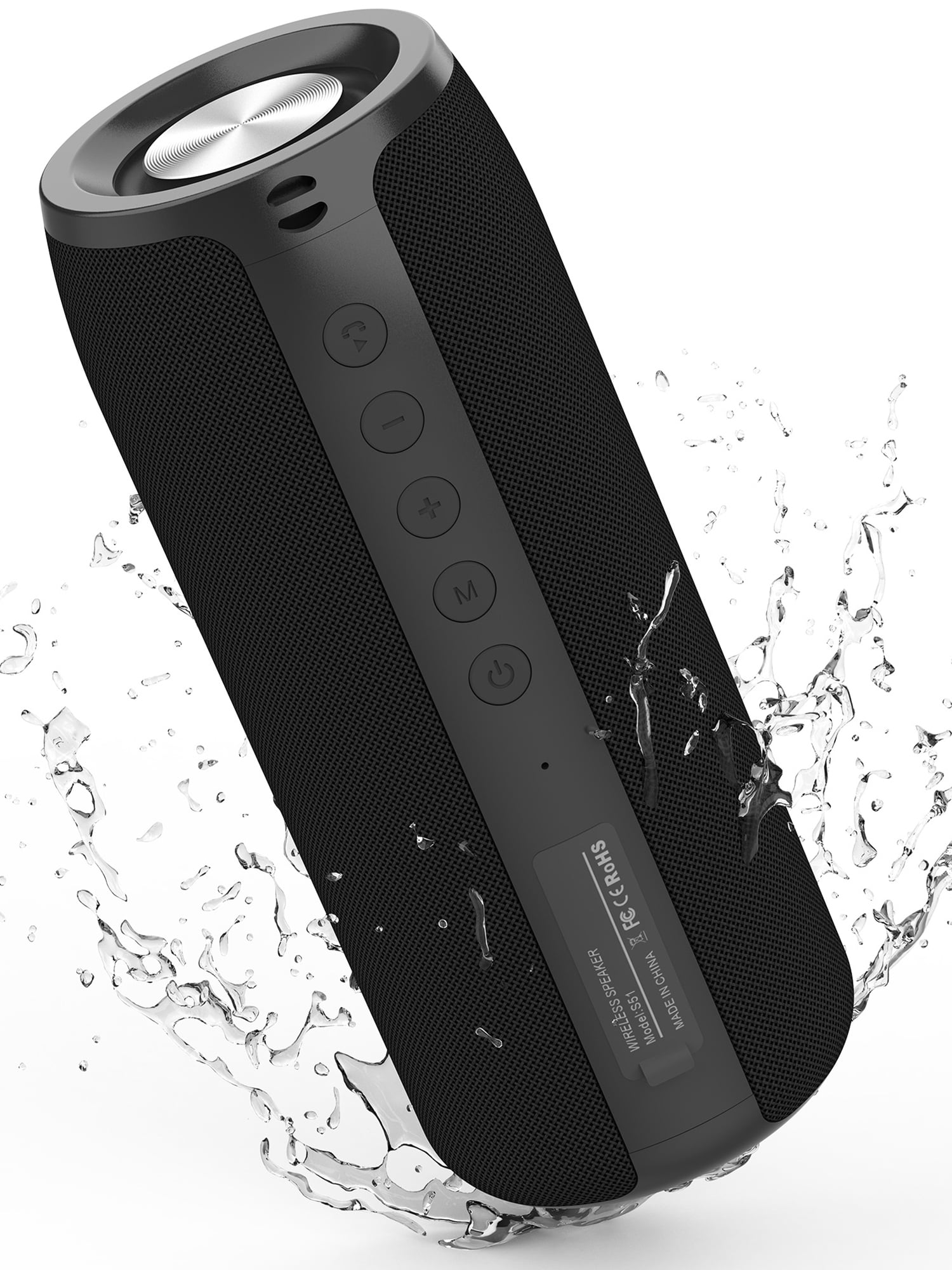 Aursear Portable Bluetooth Speaker, Wireless Stereo Speaker, Deep