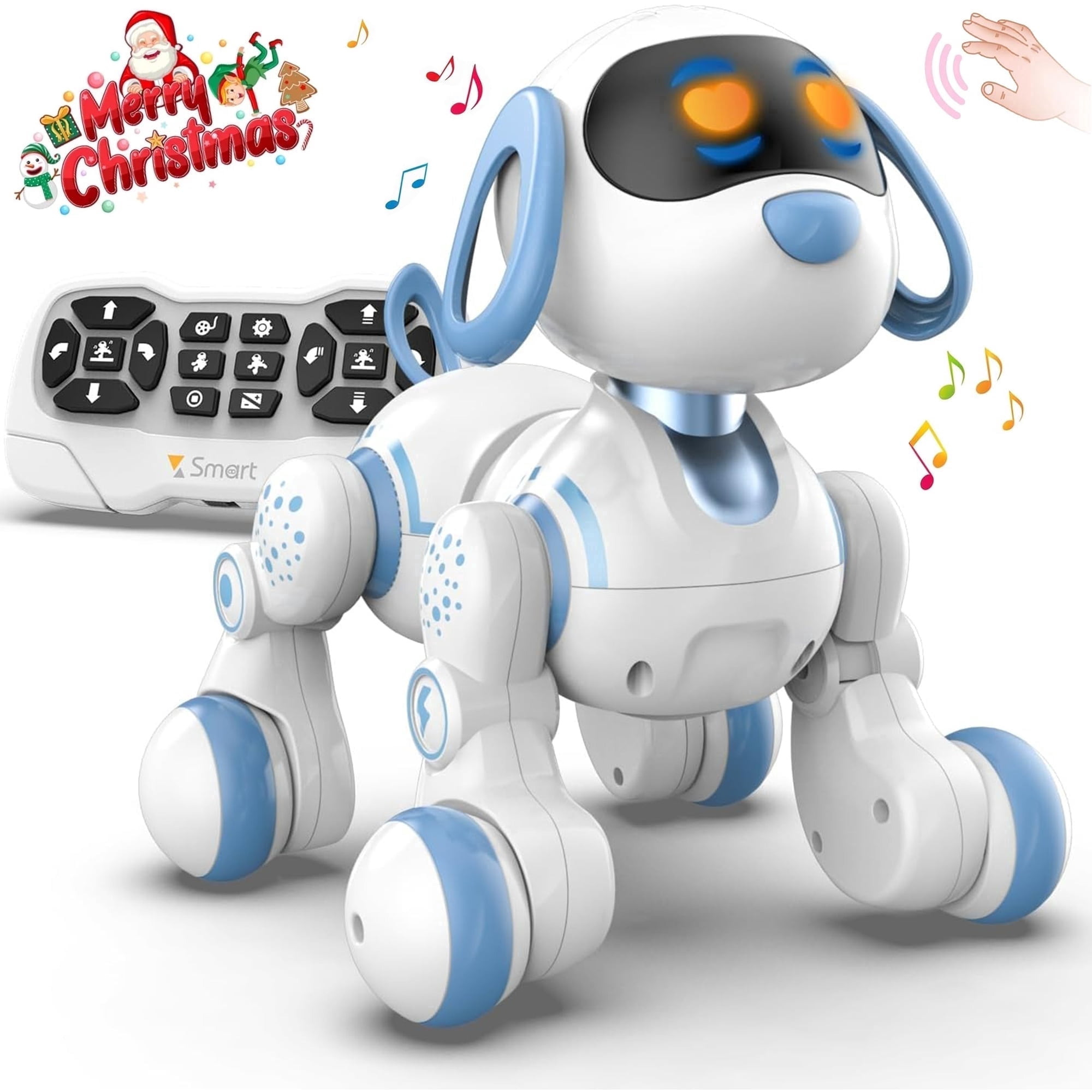 Gmdisc RC Robot Dog Toy for Kids, Interactive Learning Robot Toy with Lights & Sounds, Best Gift for Ages 3-8 Boys & Girls
