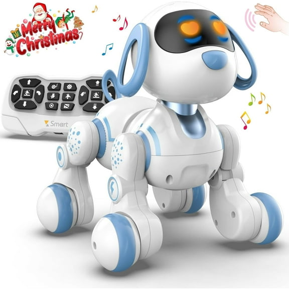 Aursear RC Robot Dog Toy for Kids, Interactive Learning Robot Toy with Lights & Sounds, Best Gift for Ages 3-8 Boys & Girls