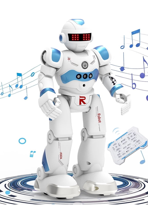 RC Robot Toys for Kids, Gesture Sensing Programmable Interactive Smart Robot for Age 3 4 5 6 7 8 Year Old Boys Girls Birthday Gift Present