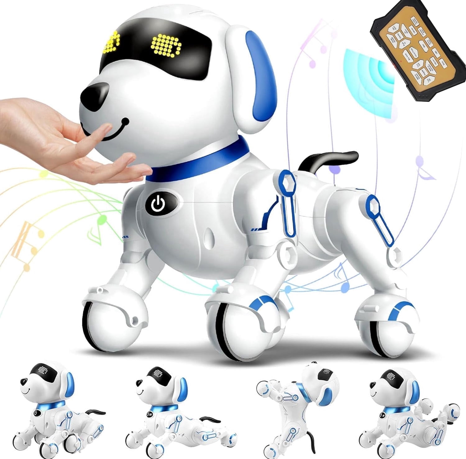 Gmdisc RC Robot Toys for Kids, Programmable Interactive Remote Control Smart Robot for Age 3 4 5 6 7 8 Year Old Boys Girls Birthday Gift Present