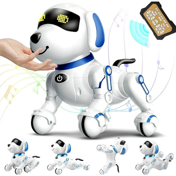 Aursear RC Robot Toys for Kids, Programmable Interactive Remote Control Smart Robot for Age 3 4 5 6 7 8 Year Old Boys Girls Birthday Gift Present