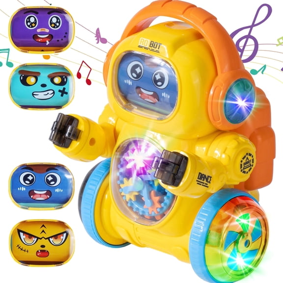 Gmdisc Robot Toy for Kids, Smart Electronic Walking Dancing Robot Toys with Lights and Music,Toddler Toys for Birthday Presents for Boys Girls 3+ ﻿