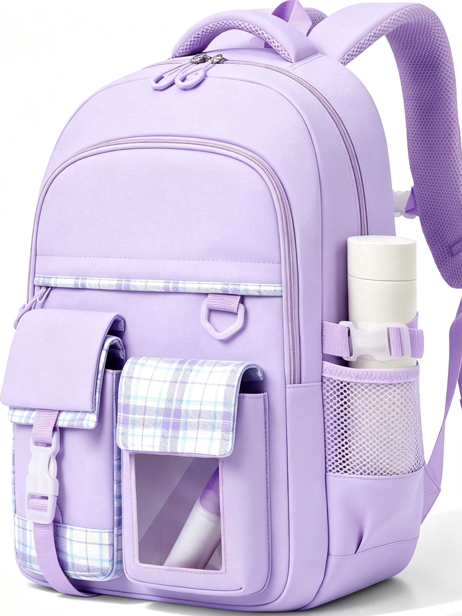 Gmdisc School Backpack for Teens Girls,Large Capacity Fashion School Bag for Kids Lightweight Waterproof Bookbag Daypack for Elementary Middle School Gift,Purple