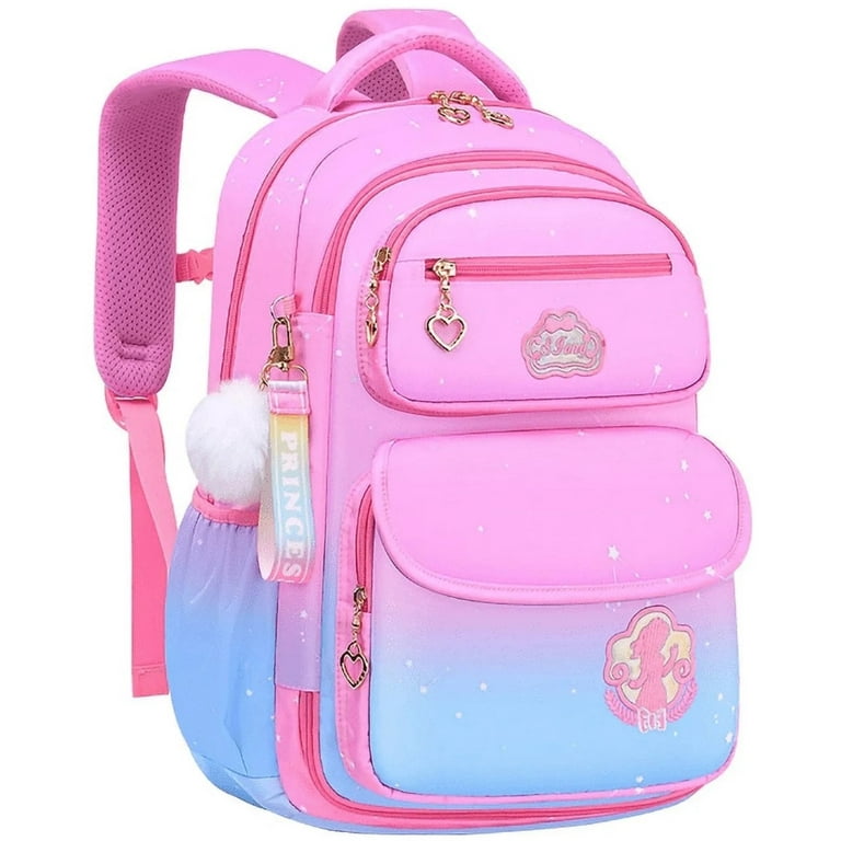 PURPLE COLOR-BLOCK SCHOOL BAG -16L, CHILD PURPLE COLOR-BLOCK SCHOOL BAG -16L, CHILD