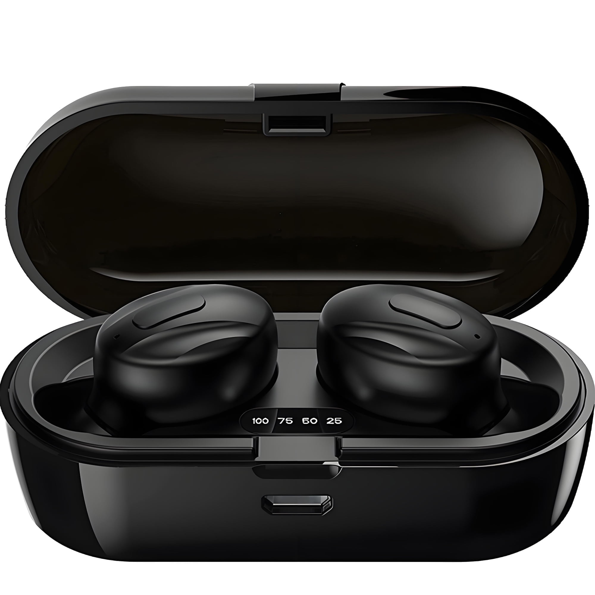 Aursear Wireless Earbuds, Bluetooth 5.0 Headphones with Noise Cancelling Mics, 15H Playback, Waterproof in-Ear Earphones with Charging Case for Android iOS