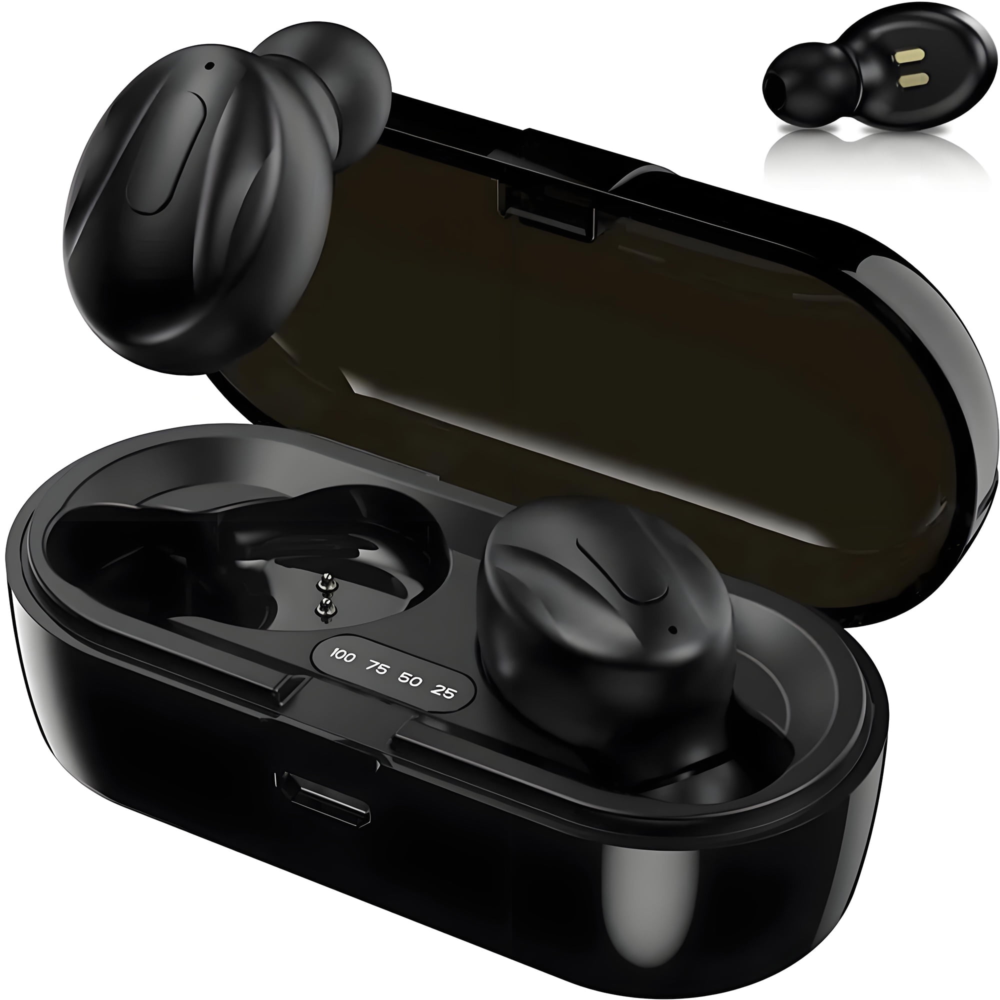 Aursear TWS Bluetooth 5.0 Earbuds IPX5 Stereo Bass Noise Cancelling Mic Charging Case Walmart